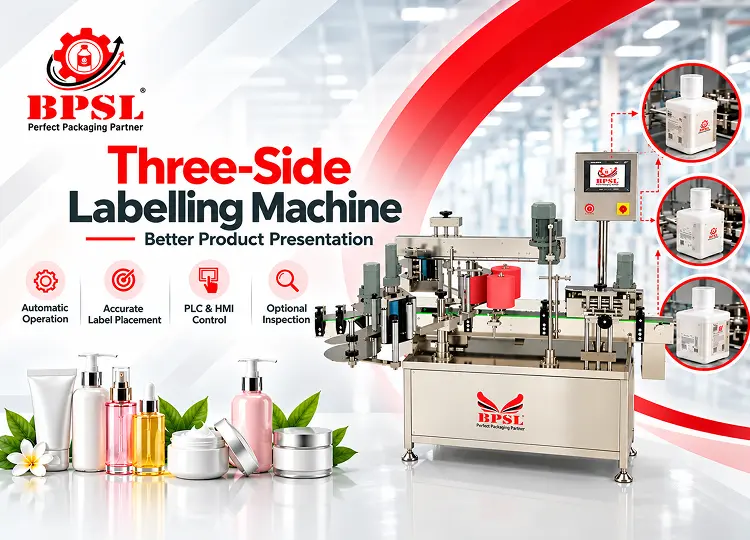 Three Side Labelling Machine for Better Product Presentation