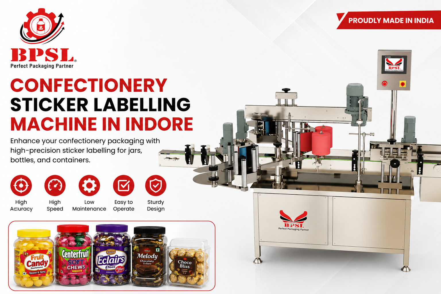 Confectionery Sticker Labelling Machine