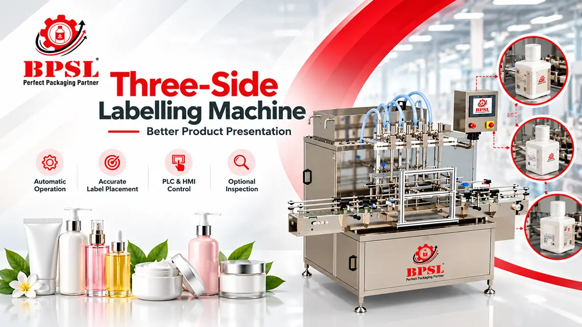 Three Side Labelling Machine for Better Product Presentation